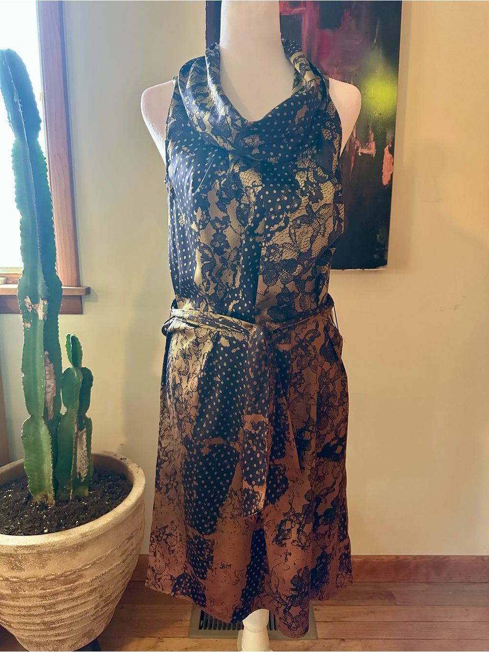 The Limited Cowl Neck Printed Dress